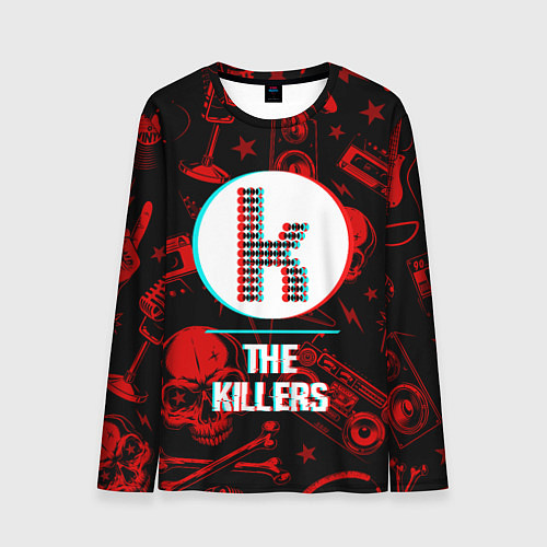 Мужской лонгслив The Killers rock glitch / 3D-принт – фото 1