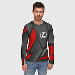 Лонгслив мужской Lexus sports racing, цвет: 3D-принт — фото 2