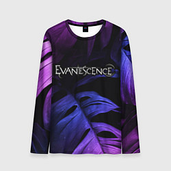 Мужской лонгслив Evanescence neon monstera