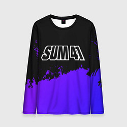 Мужской лонгслив Sum41 purple grunge