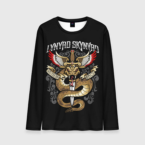 Мужской лонгслив Lynyrd Skynyrd - южный рок / 3D-принт – фото 1