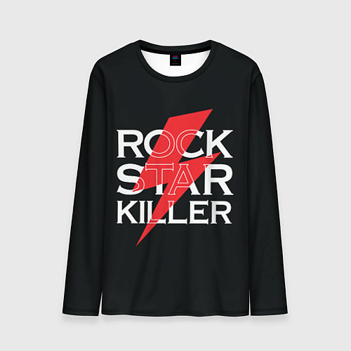 Мужской лонгслив Rock Star Killer / 3D-принт – фото 1