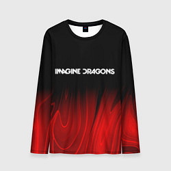 Лонгслив мужской Imagine Dragons red plasma, цвет: 3D-принт