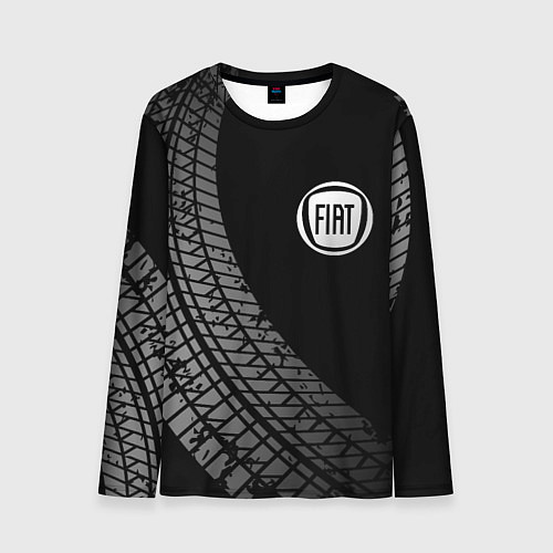 Мужской лонгслив Fiat tire tracks / 3D-принт – фото 1
