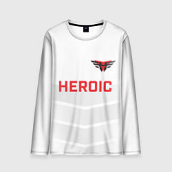 Лонгслив мужской Heroic white, цвет: 3D-принт