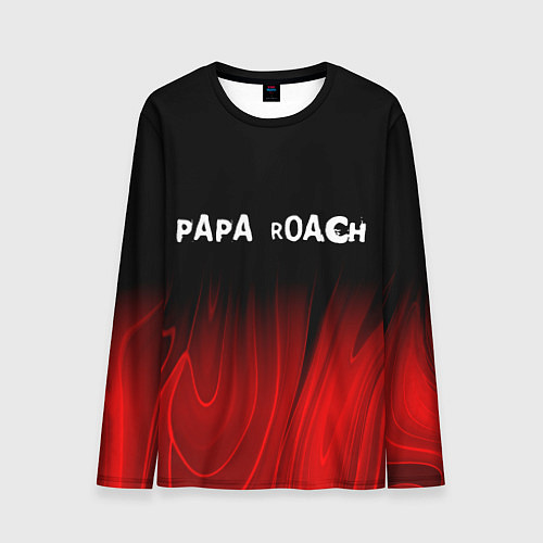 Мужской лонгслив Papa Roach red plasma / 3D-принт – фото 1