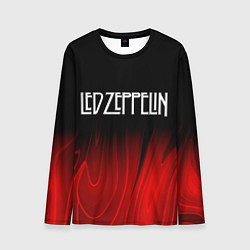 Лонгслив мужской Led Zeppelin red plasma, цвет: 3D-принт