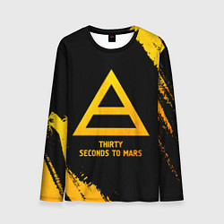 Мужской лонгслив Thirty Seconds to Mars - gold gradient