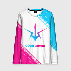 Мужской лонгслив Code Geass neon gradient style