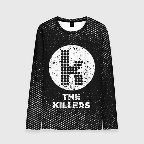 Мужской лонгслив The Killers с потертостями на темном фоне / 3D-принт – фото 1