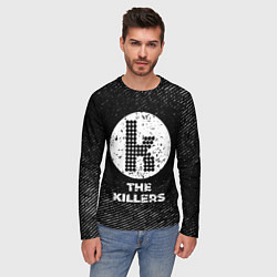Лонгслив мужской The Killers с потертостями на темном фоне, цвет: 3D-принт — фото 2