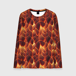 Лонгслив мужской Огненная мозаичная текстура, цвет: 3D-принт