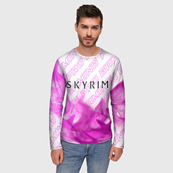 Лонгслив мужской Skyrim pro gaming: символ сверху, цвет: 3D-принт — фото 2