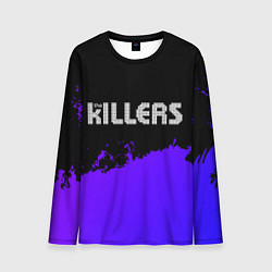 Лонгслив мужской The Killers purple grunge, цвет: 3D-принт