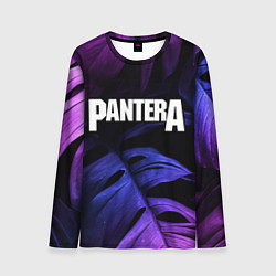 Мужской лонгслив Pantera neon monstera