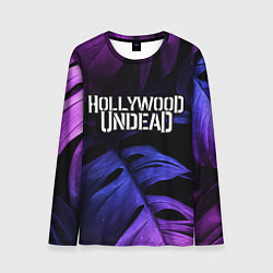 Мужской лонгслив Hollywood Undead neon monstera