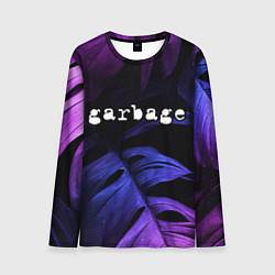 Мужской лонгслив Garbage neon monstera