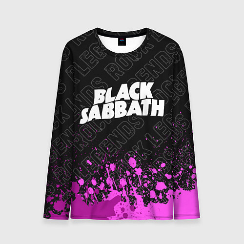 Мужской лонгслив Black Sabbath rock legends: символ сверху / 3D-принт – фото 1