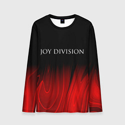 Мужской лонгслив Joy Division red plasma