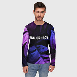 Лонгслив мужской Fall Out Boy neon monstera, цвет: 3D-принт — фото 2