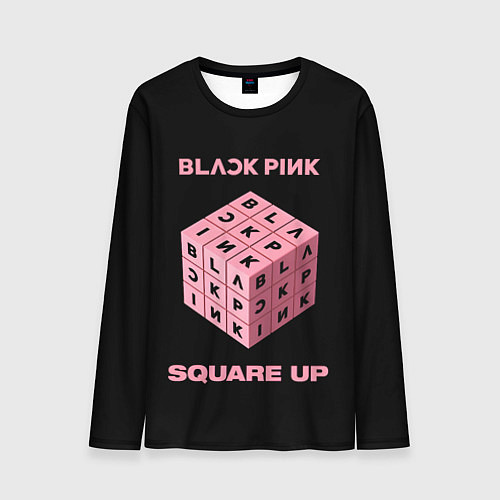 Мужской лонгслив Blackpink Square up / 3D-принт – фото 1