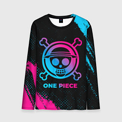 Лонгслив мужской One Piece - neon gradient, цвет: 3D-принт