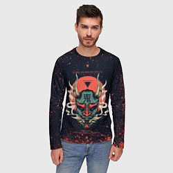 Лонгслив мужской Oni mask, цвет: 3D-принт — фото 2