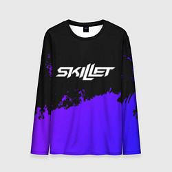 Мужской лонгслив Skillet purple grunge