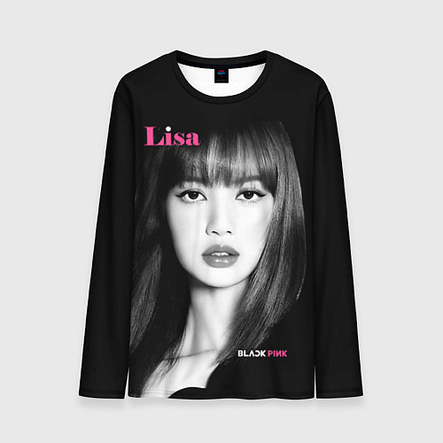 Мужской лонгслив Blackpink Lisa Portrait / 3D-принт – фото 1