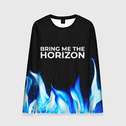 Лонгслив мужской Bring Me the Horizon blue fire, цвет: 3D-принт