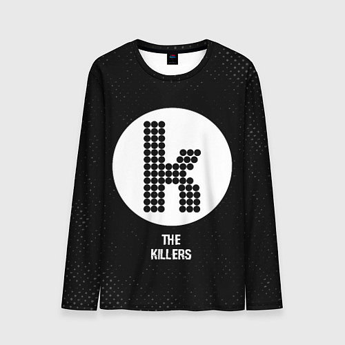 Мужской лонгслив The Killers glitch на темном фоне / 3D-принт – фото 1