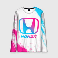 Лонгслив мужской Honda neon gradient style, цвет: 3D-принт