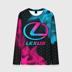 Мужской лонгслив Lexus - neon gradient