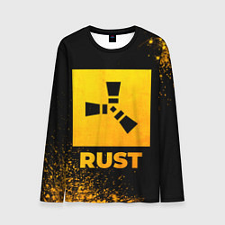 Мужской лонгслив Rust - gold gradient