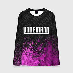 Лонгслив мужской Lindemann rock legends: символ сверху, цвет: 3D-принт