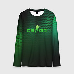 Лонгслив мужской CSGO green logo, цвет: 3D-принт