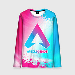 Лонгслив мужской Apex Legends neon gradient style, цвет: 3D-принт