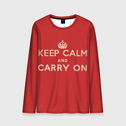 Мужской лонгслив Keep Calm and Carry On