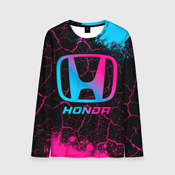 Лонгслив мужской Honda - neon gradient, цвет: 3D-принт