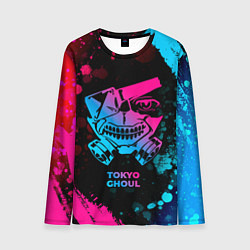 Мужской лонгслив Tokyo Ghoul - neon gradient