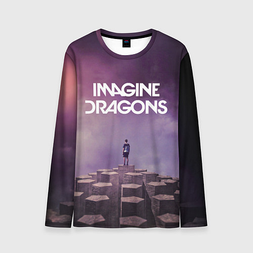 Мужской лонгслив Imagine Dragons обложка альбома Night Visions / 3D-принт – фото 1