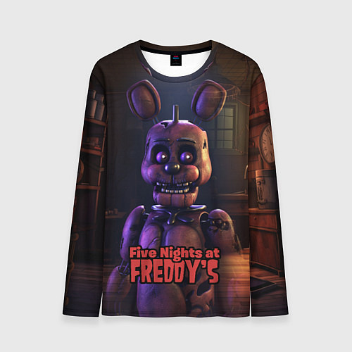 Мужской лонгслив Five Nights at Freddys Bonnie / 3D-принт – фото 1