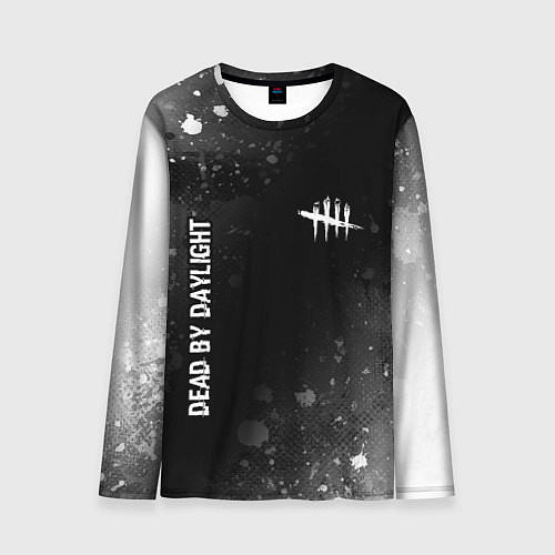 Мужской лонгслив Dead by Daylight glitch на темном фоне: надпись, с / 3D-принт – фото 1
