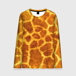 Лонгслив мужской Шкура жирафа - текстура, цвет: 3D-принт