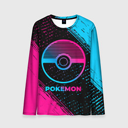 Мужской лонгслив Pokemon - neon gradient