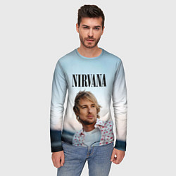 Лонгслив мужской Тру фанат Nirvana, цвет: 3D-принт — фото 2