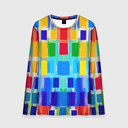 Мужской лонгслив Colorful strips - pop art - vogue