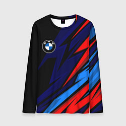 Лонгслив мужской BMW - m colors and black, цвет: 3D-принт