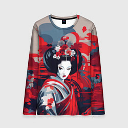 Мужской лонгслив Geisha vector style