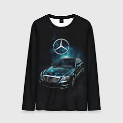 Лонгслив мужской Mercedes Benz dark style, цвет: 3D-принт